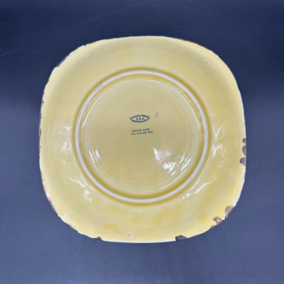 Vintage Decorative Plate Serenity Prayer Lady Of Guadalupe Skulls Floral Yellow - Picture 3 of 10